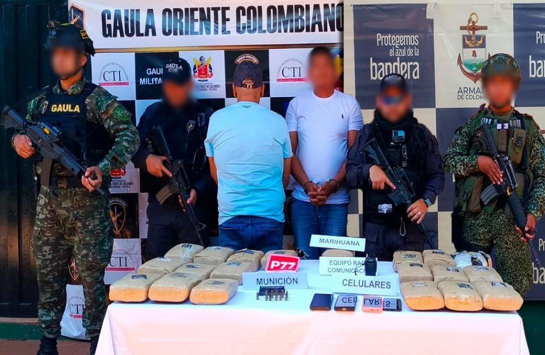 Tras una operación conjunta e interinstitucional Fuerzas Militares captura presuntos miembros del GAO Eln en vichada