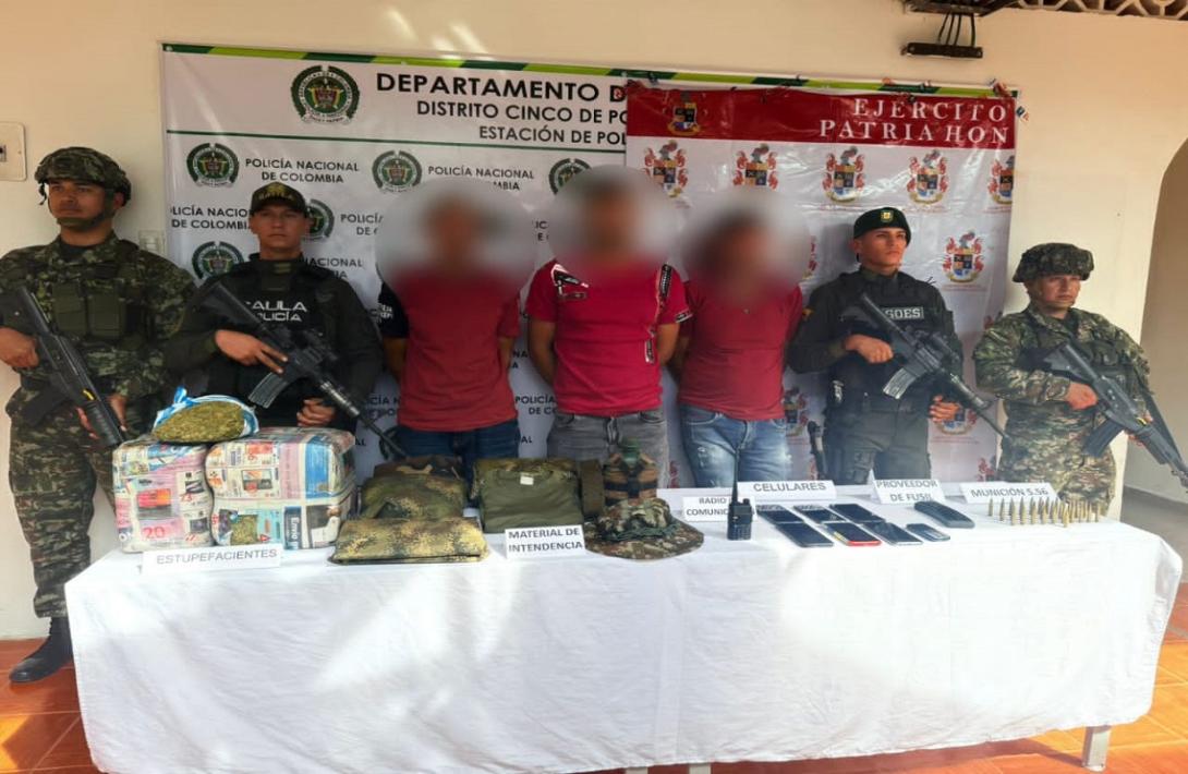 Capturado cabecilla y tres integrantes de las redes de apoyo al terrorismo del GAO residual, frente 57 'Yaír Bermúdez'   