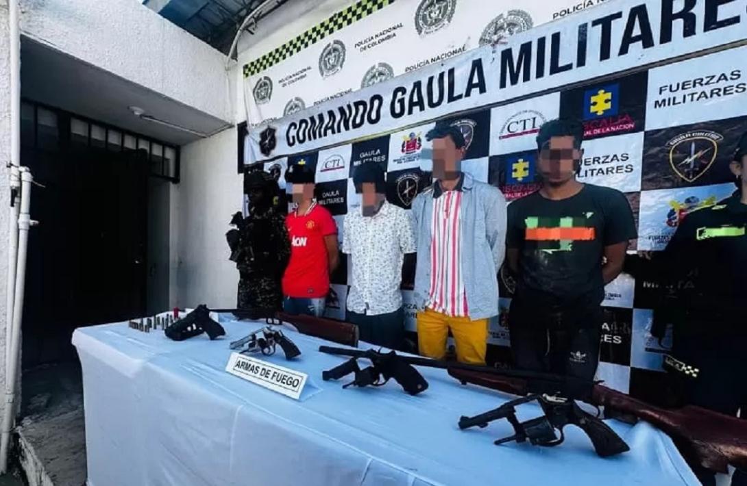 Ejército Nacional y Policía Nacional capturan a cuatro presuntos miembros del Clan del Golfo en Magdalena