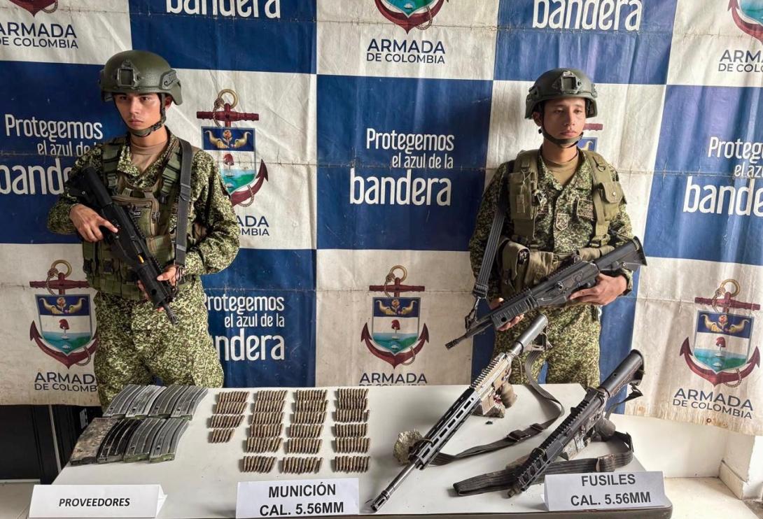 En el Valle del Cauca, Armada de Colombia mantiene fuerte ofensiva contra los grupos criminales