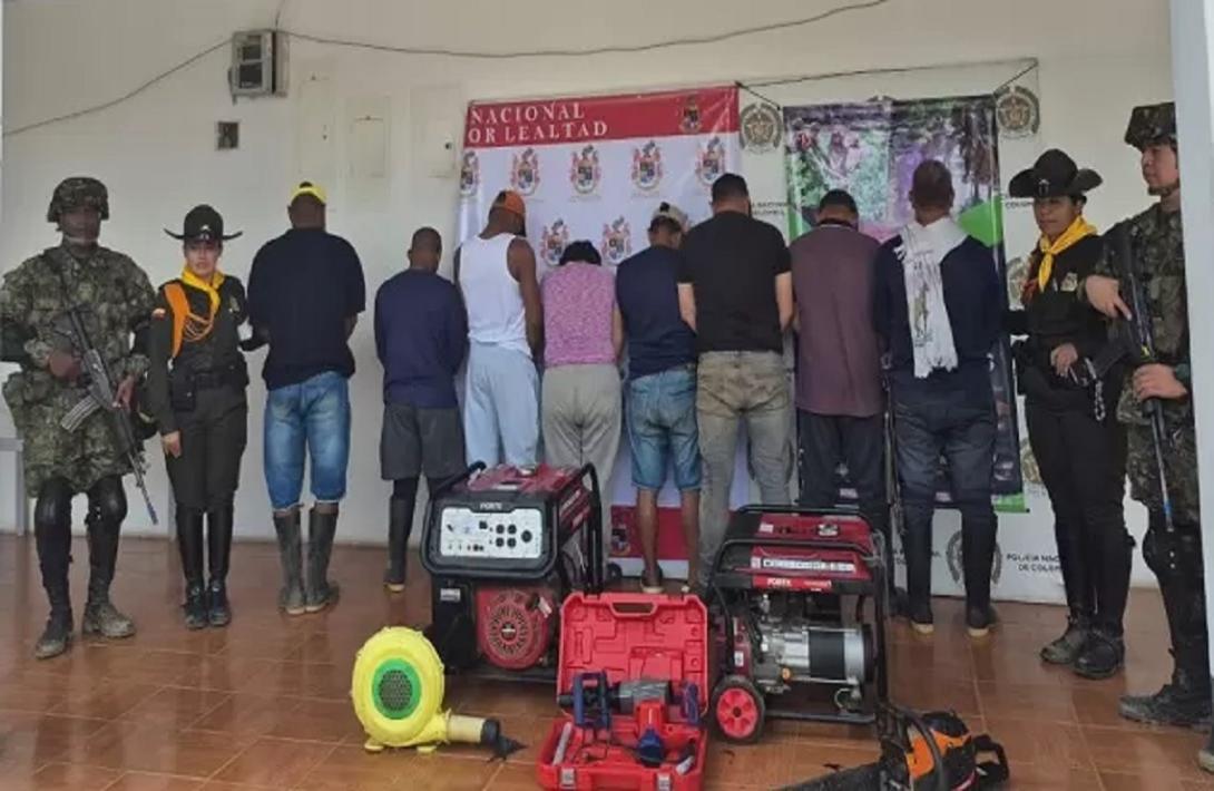32 capturas por minería ilegal han logrado las Fuerzas Militares y Policía en el Tolima