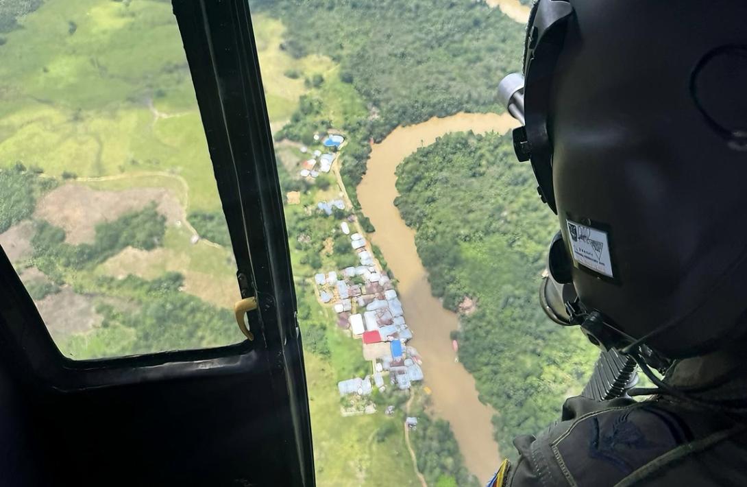 Vigilancia aérea fortalece la seguridad durante jornada electoral en Caquetá y Putumayo