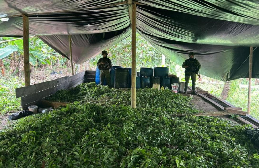 En Nariño, destruidos más de 30 laboratorios ilegales para la producción de estupefacientes