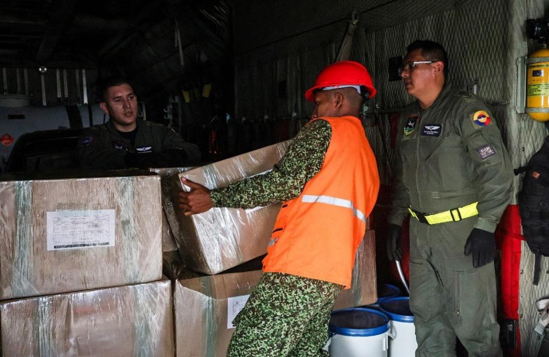 Fuerzas Militares apoyan la comercialización de más de 1,4 toneladas de productos del vichada