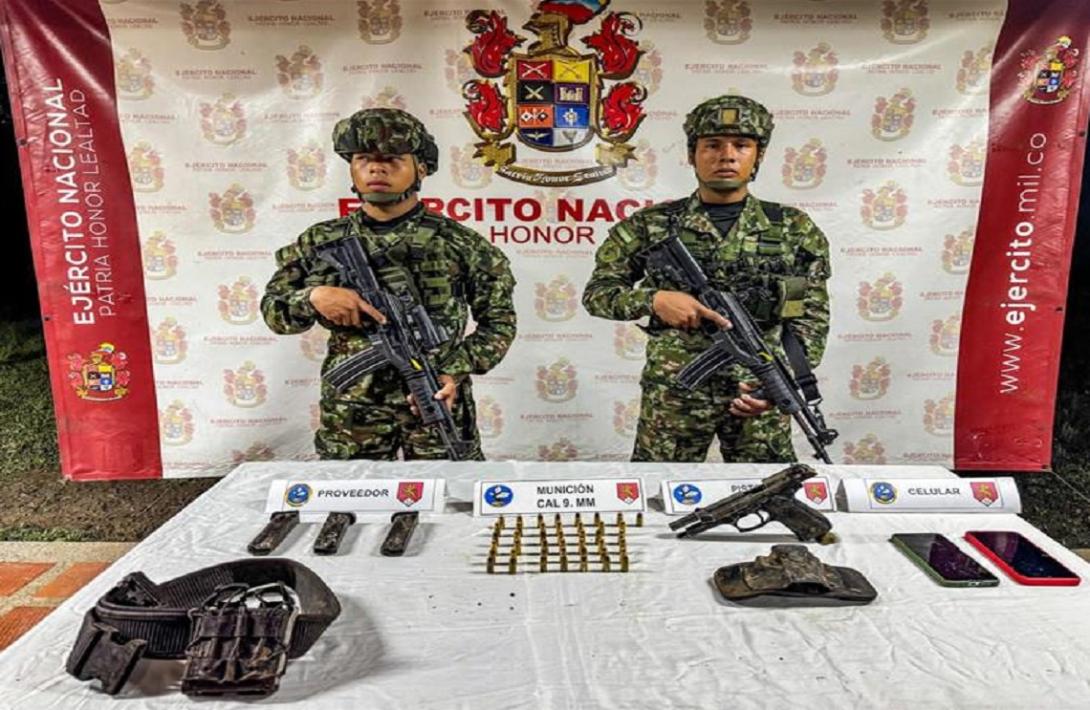 Soldados de la Cuarta Brigada neutralizan a alias ‘Miguelito’, miembro del GAO Clan del Golfo, en zona rural Frontino