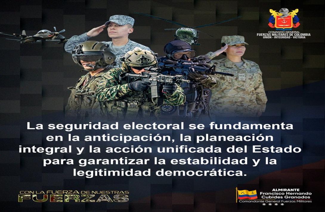 126.000 hombres y mujeres: dispositivo de las Fuerzas Militares para el Plan Democracia