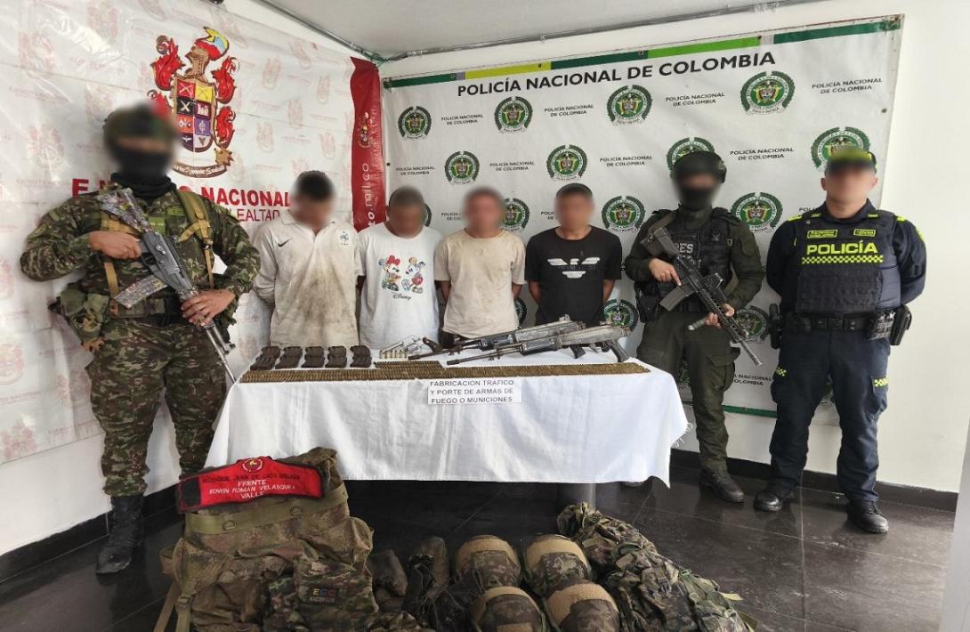 En Risaralda, Ejército Nacional y Policía Nacional capturaron a cuatro integrantes del GAO Clan del Golfo