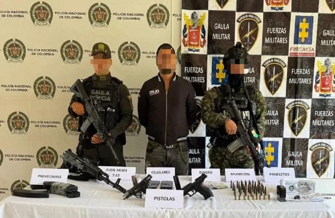 Ejército Nacional captura al segundo cabecilla de finanzas del GAO residual Frente 'Joaquín González'