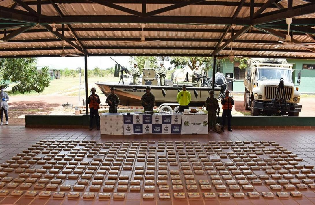 En la Orinoquía colombiana incautada cocaína avaluada en más de 18 millones de dólares 