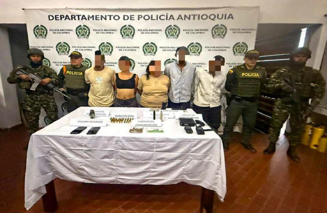 Contundente golpe al GAO Clan del Golfo en el Suroeste antioqueño: 10 capturados y material de guerra incautado