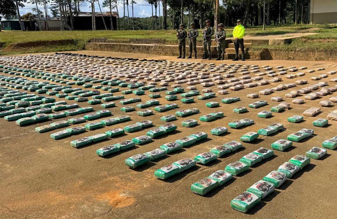 Ejército Nacional y Policía incautan más de una tonelada de marihuana destinado al tráfico internacional en el Vaupés