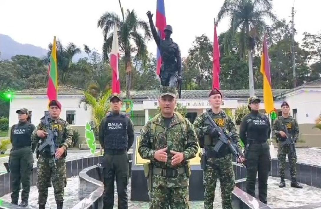 30 kilos de explosivos del GAO residual, frente 'Joaquín González' fueron ubicados por el Ejército Nacional en Playa Rica, Tolima