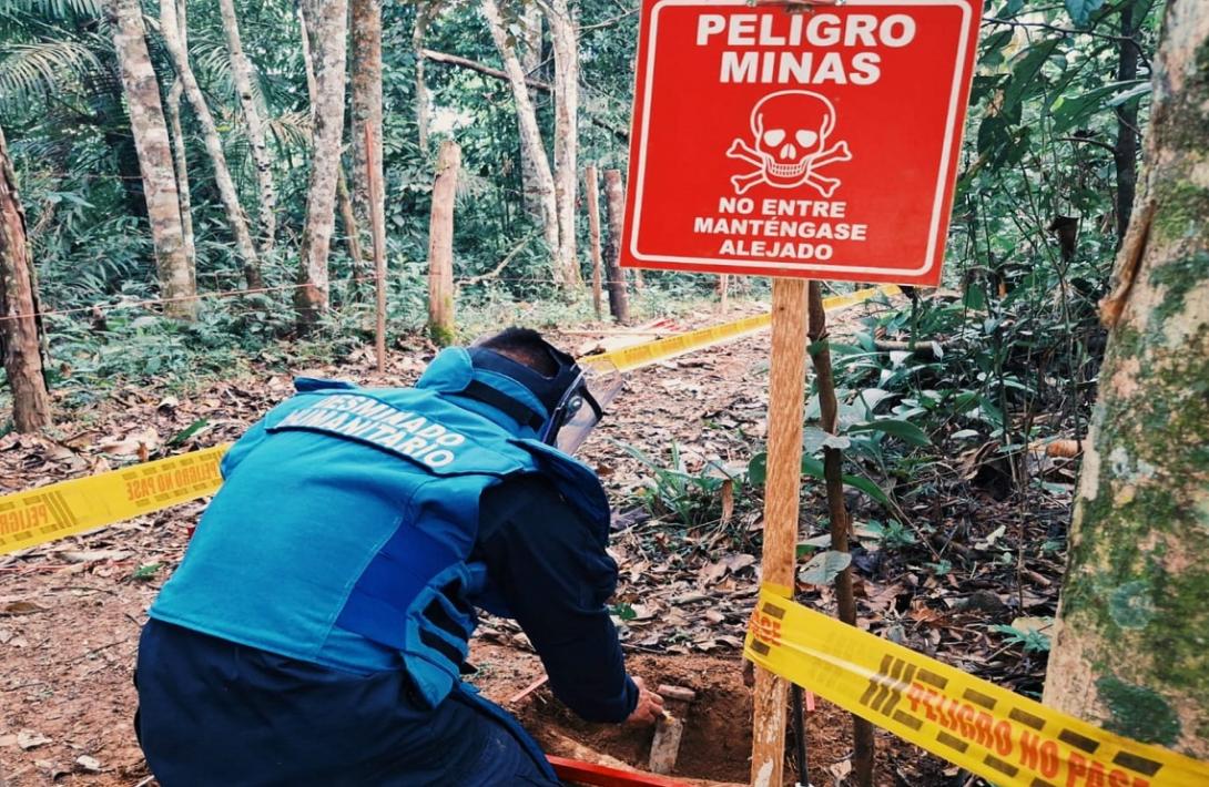 74 municipios y/o zonas están siendo intervenidas con el desminado humanitario del Ejército Nacional