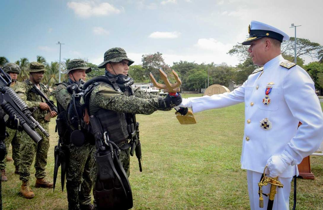 En ceremonia militar, asume el nuevo comandante de la infantería de marina en Coveñas, Sucre