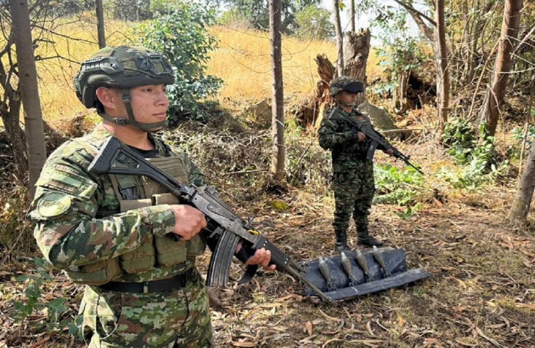 Ejército Nacional localizó depósito ilegal de explosivos en zona rural de Mongua, Boyacá 