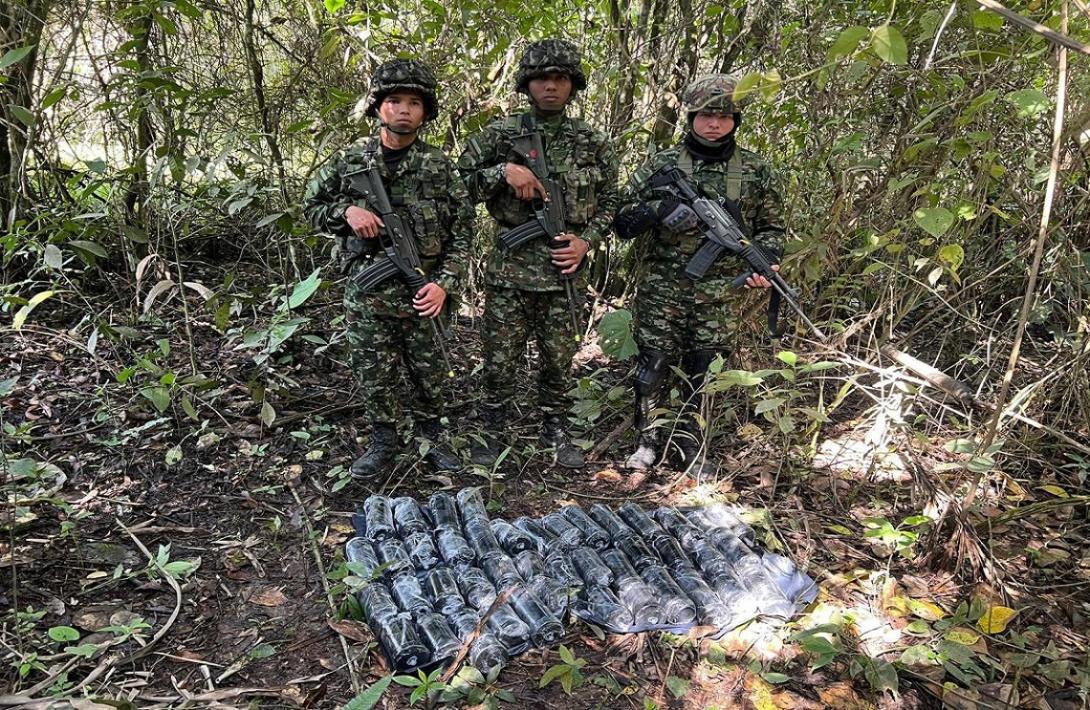 Ejército Nacional neutralizó acciones terroristas en cercanías a vía rural que conduce a los municipios de Rovira y Roncesvalles, en Tolima