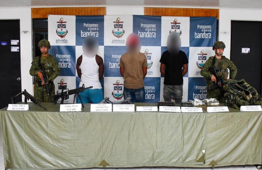 En el Pacífico sur nariñense,  sometidos a la justicia tres presuntos integrantes del GAO residual 'Jhonier Toro Arenas'