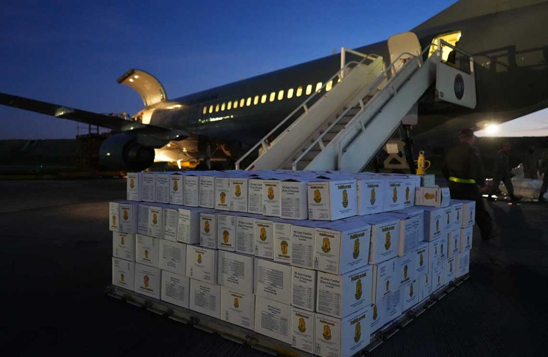 Fuerza Aeroespacial Colombiana de la mano con familias damnificadas en Córdoba