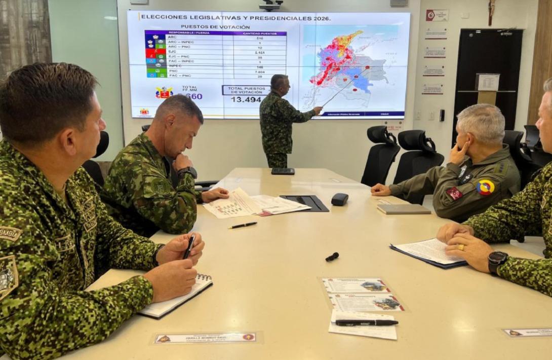 Fuerzas Militares activan dispositivo estratégico nacional para la seguridad del proceso electoral  