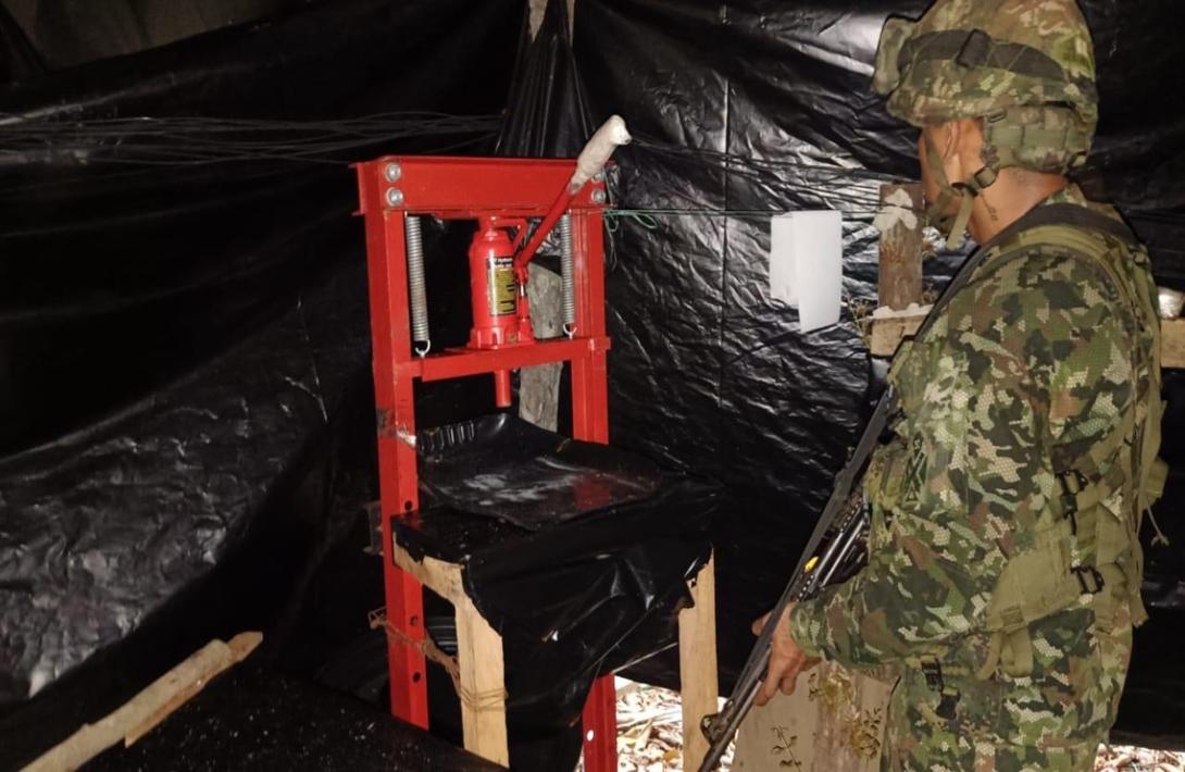 Ejército Nacional desmanteló un laboratorio con capacidad de producción de más de 2 millones de dosis de cocaína
