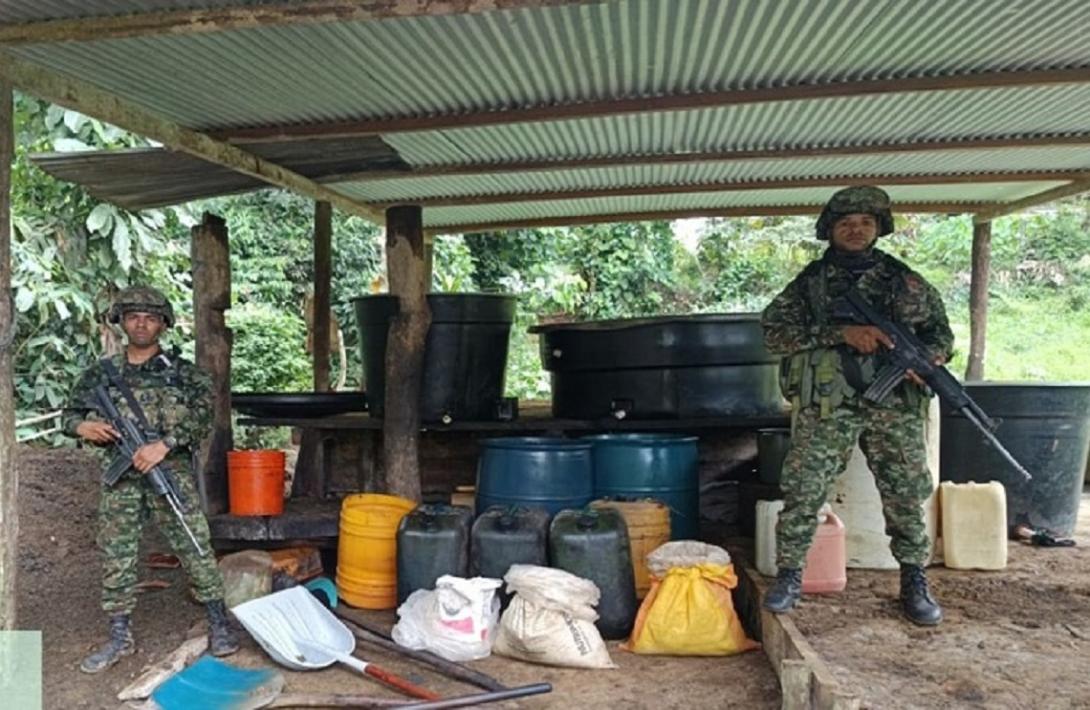 Ejército Nacional destruyó 35 laboratorios