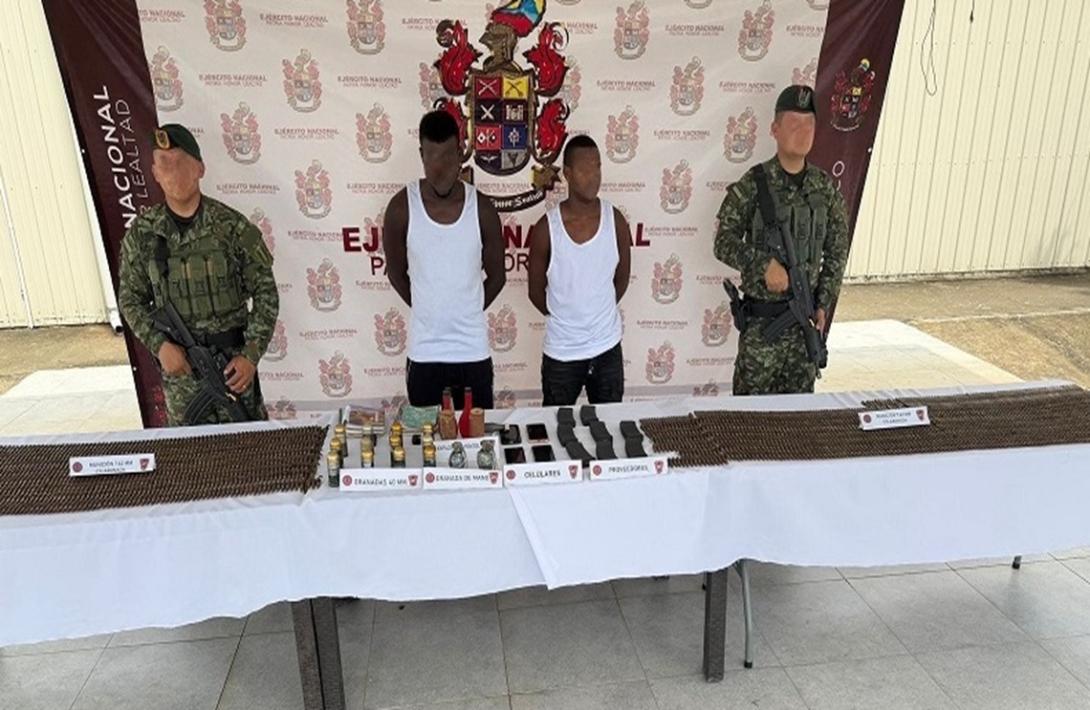 Ejército Nacional incauta arsenal de guerra