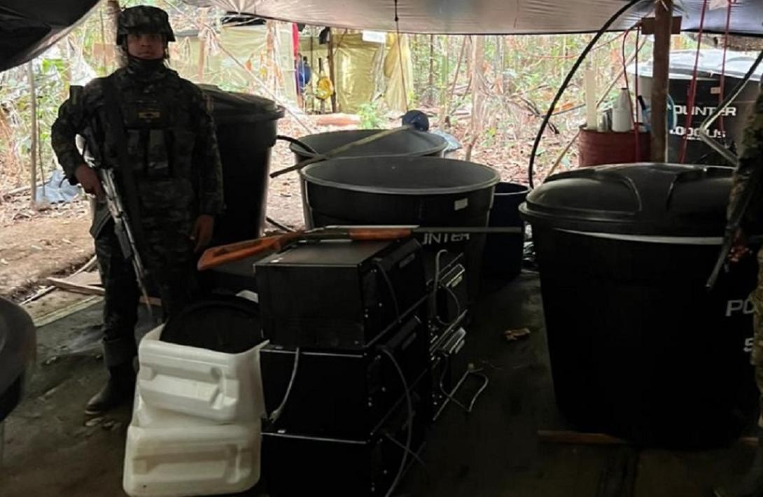 Ejército Nacional desmantela en el Vichada un megalaboratorio con capacidad para producir 4 toneladas mensuales de cocaína