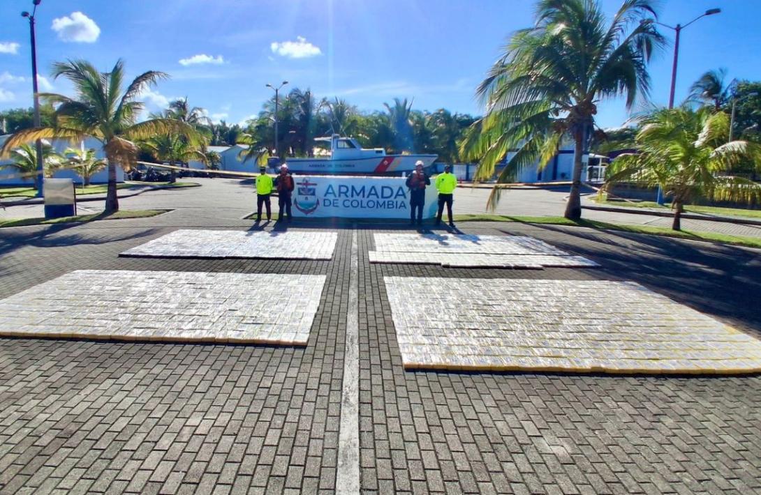En el Pacífico sur, Armada de  Colombia incautó más de tres toneladas de marihuana avaluadas en tres millones de dólares
