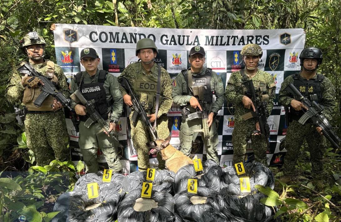 En Nariño, localizado y destruido depósito ilegal con 500 kilogramos de material explosivo