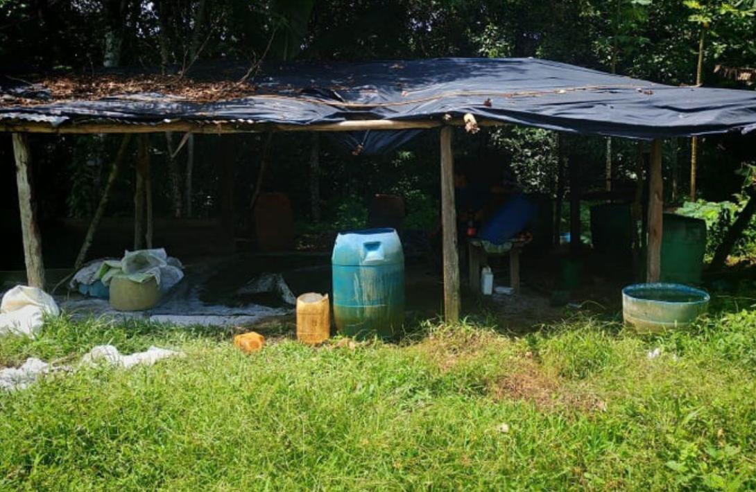 Ejército Nacional desmantela laboratorio para el procesamiento de pasta base de coca en Guaviare
