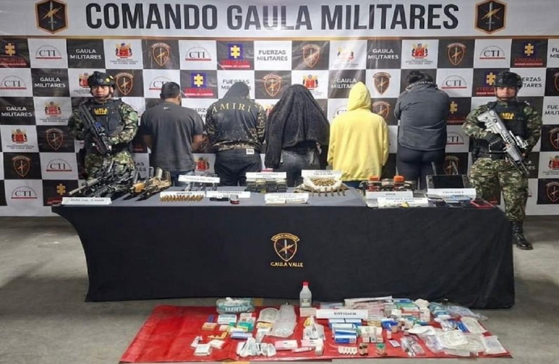 Ejército Nacional capturó en Valle del Cauca a 5 integrantes de grupo armado residual 'Jaime Martínez' con abundante material de guerra 