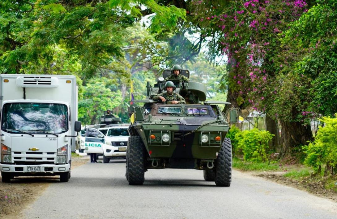 Fuerzas Militares fortalecen seguridad en zona limítrofe entre Valle del Cauca y Cauca