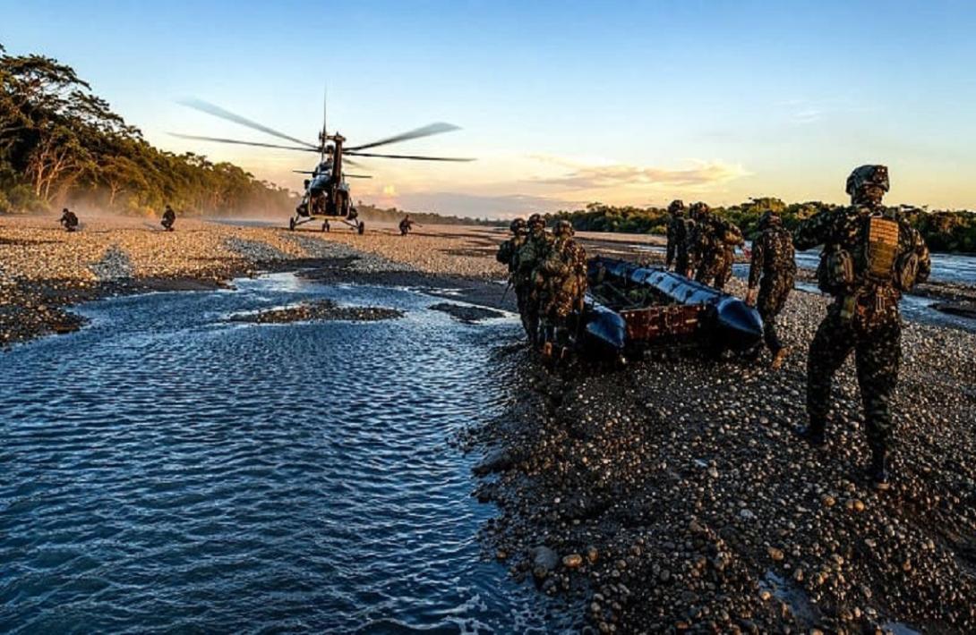 Ejército Nacional golpea la minería ilegal en Putumayo: destruido un dragón y maquinaria avaluada en más de $2046 millones