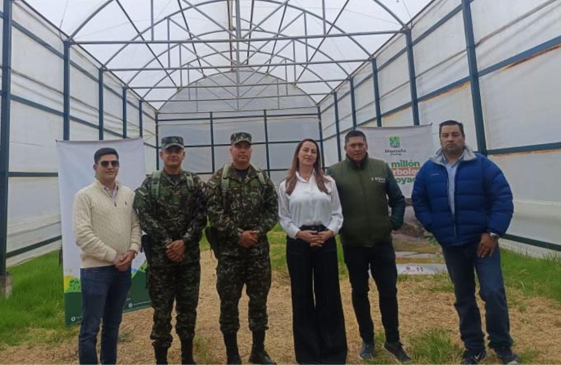 Ejército Nacional fortalece viveros militares en Boyacá, para contribuir al medio ambiente del departamento