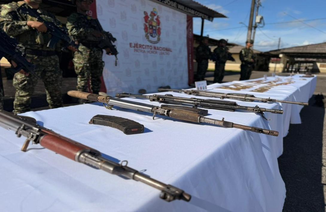 Cinco integrantes del Clan del Golfo neutralizados en combates con el Ejército Nacional en Chocó