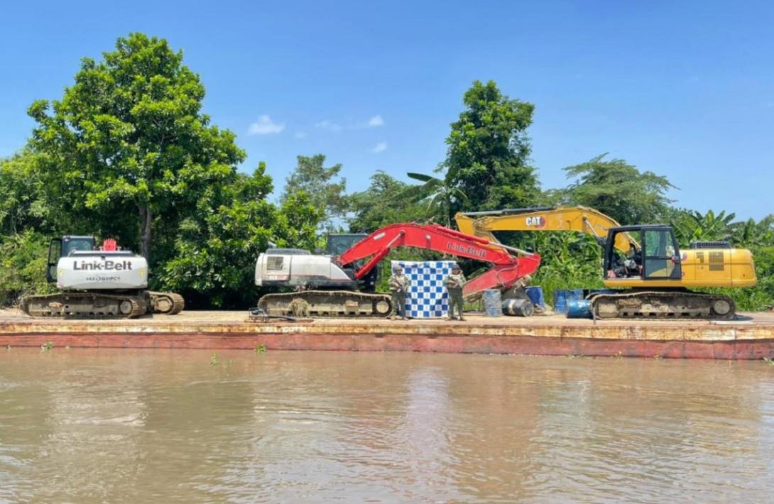 Continúa ofensiva en contra de la minería ilegal en Bolívar y Antioquia