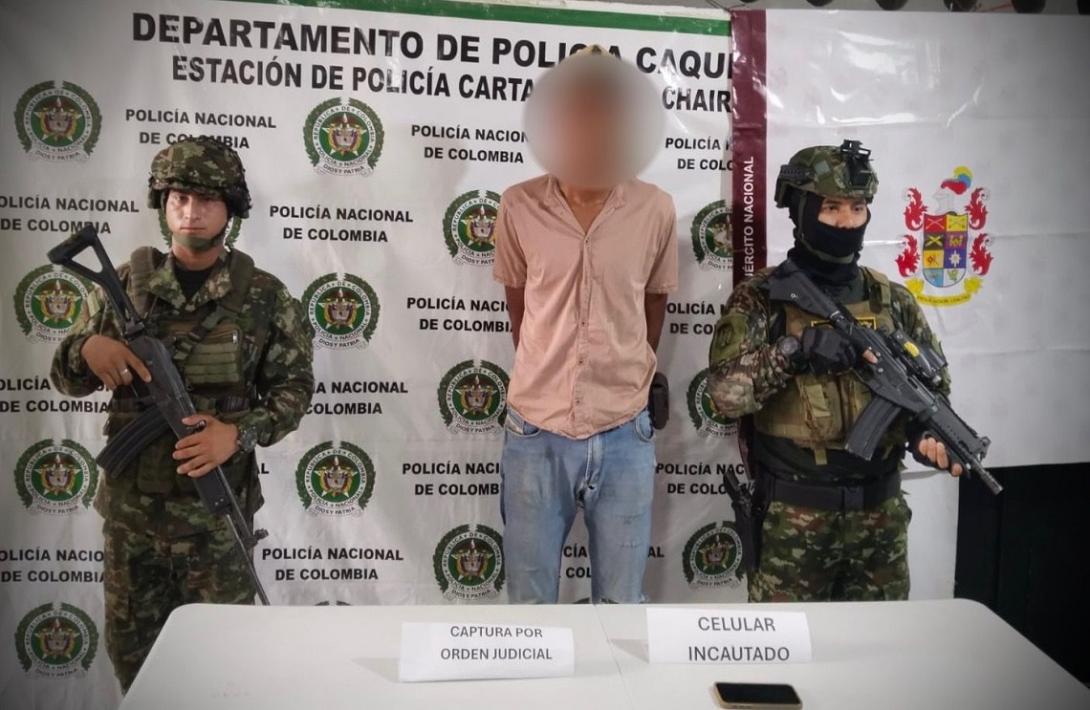 Ejército Nacional capturó en Caquetá a integrante del GAO-r Estructura 'Rodrigo Cadete' vinculado a homicidios y atentados contra la Fuerza Pública