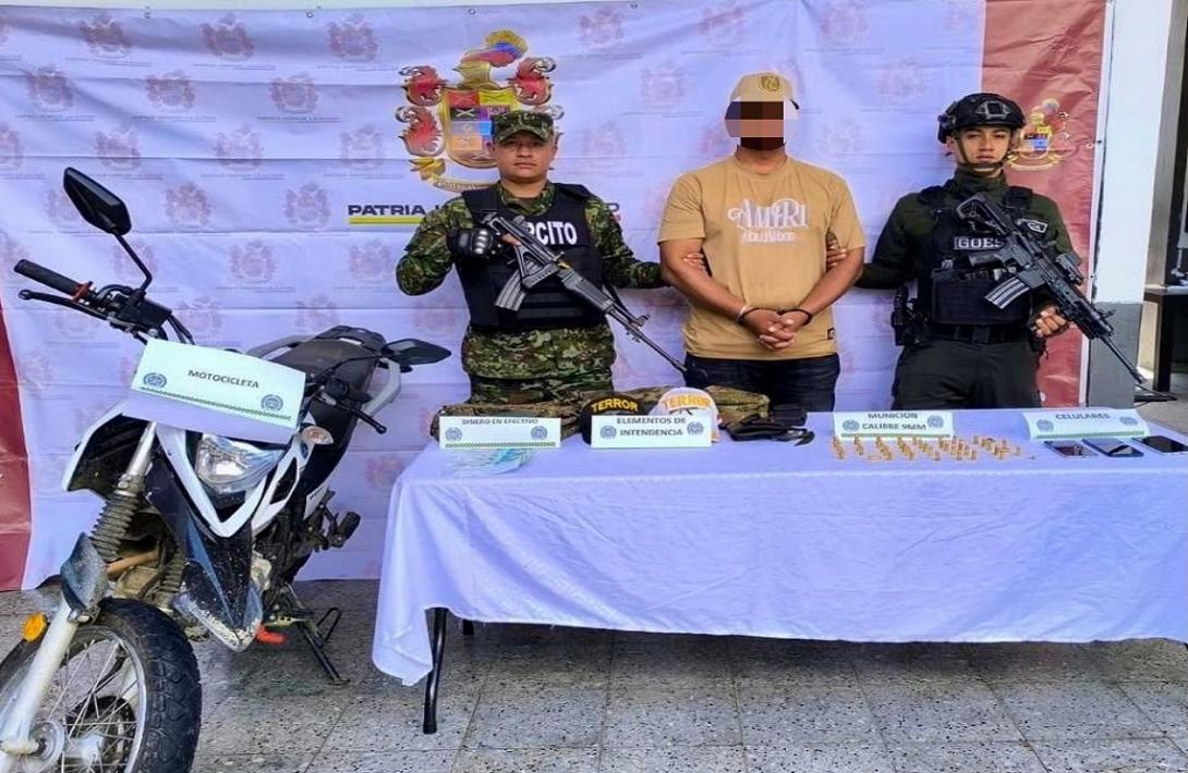 Ejército Nacional capturó a alias Andrés