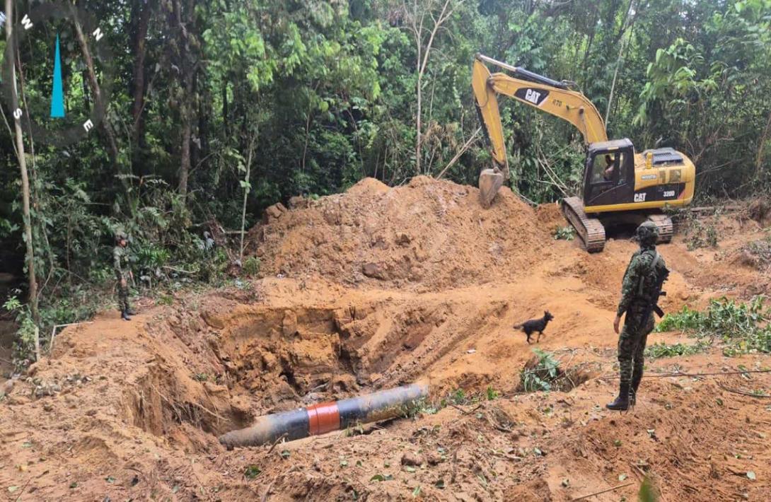Ejército Nacional ubicó dos válvulas ilícitas utilizadas para el hurto de hidrocarburos en Norte de Santander