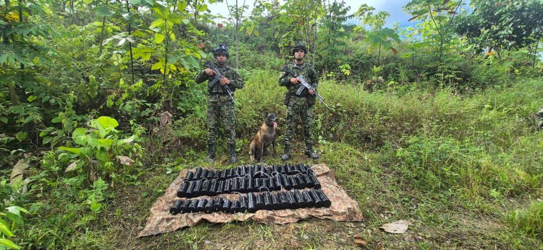 Ejército Nacional neutralizó amenaza terrorista con la destrucción de 100 kilogramos de explosivos en Barbacoas, Nariño