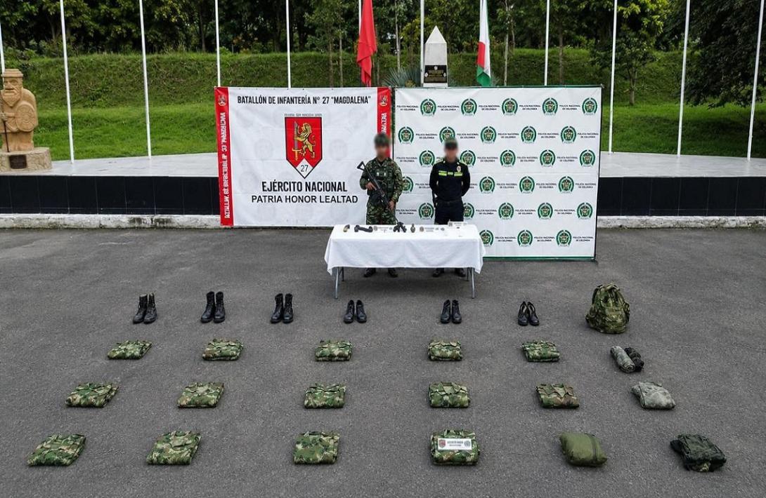 Ejército Nacional en el Huila ubica depósito ilegal de material de guerra