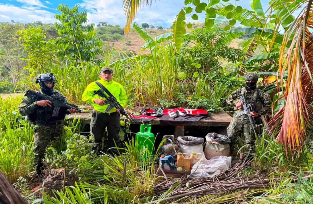 Ejército desmantela depósito de explosivos del GAO ELN en Norte de Santander