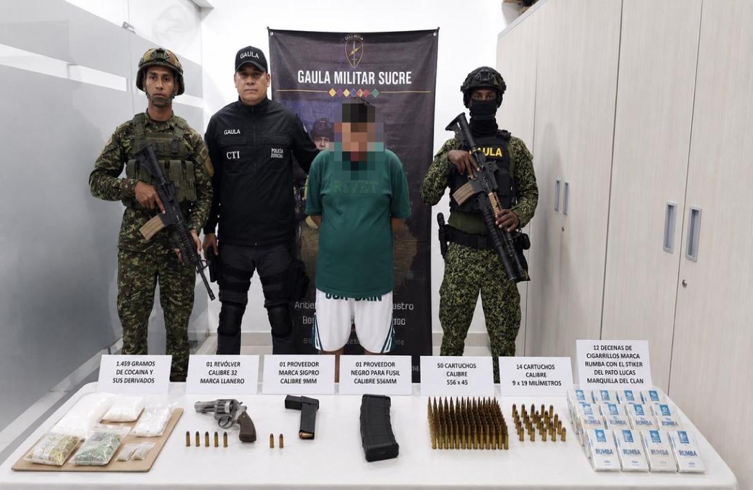 En Sincelejo, Armada de Colombia captura a alias “Topo”, presunto integrante del Clan del Golfo