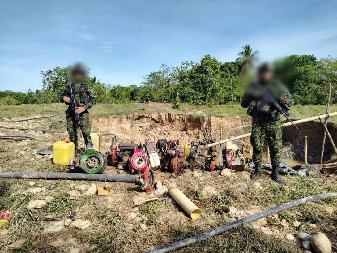 Ejército Nacional avanza en la ofensiva contra la minería ilegal en el Magdalena Medio antioqueño