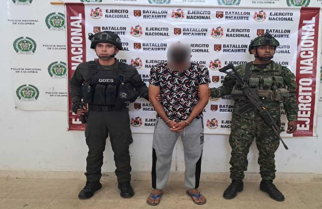 Capturado cabecilla del Clan del Golfo requerido por INTERPOL que delinquía en el sur del Cesar