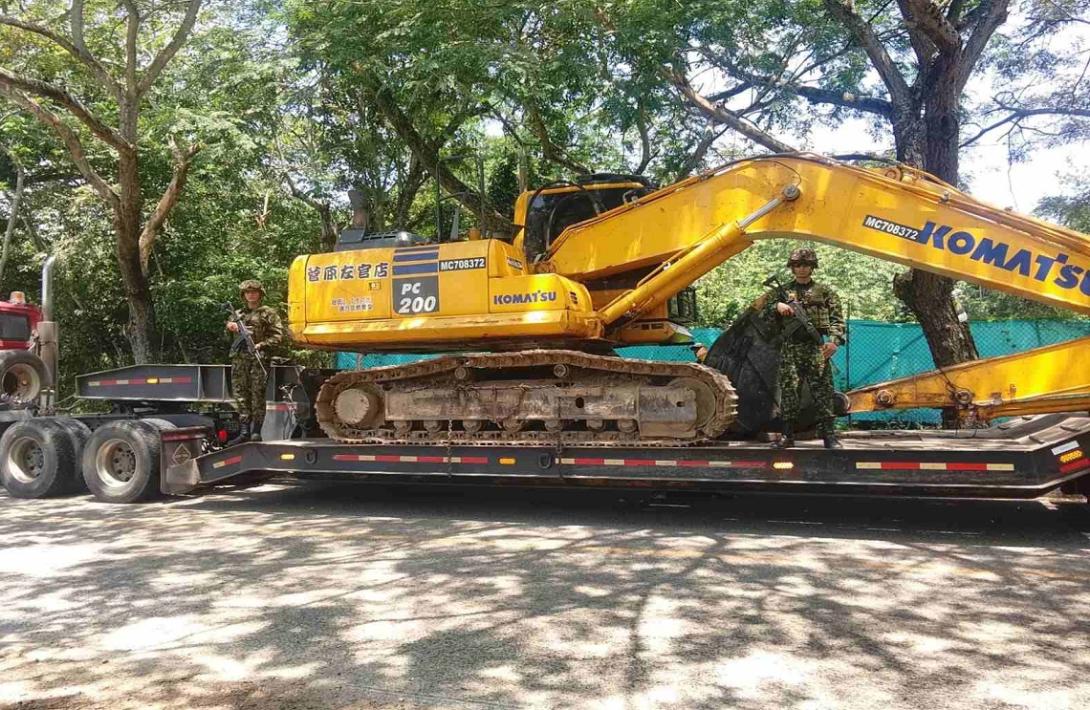 Ejército Nacional presenta resultados contundentes contra la minería ilegal en el Tolima