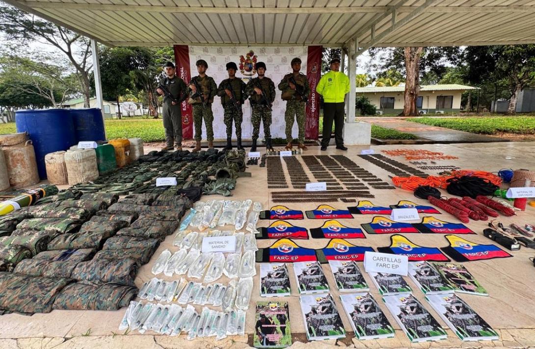 En Guaviare, Fuerzas Militares desmantelan depósito ilegal del bloque ‘Jorge Suárez Briceño’