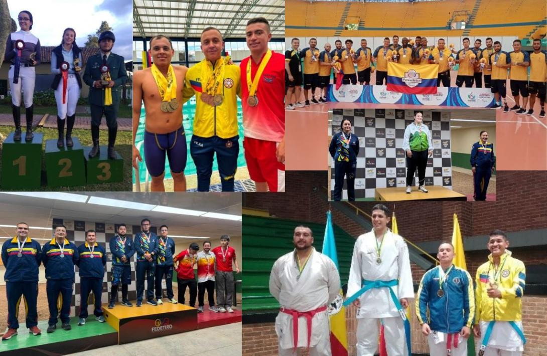 Deportistas militares dejan en alto el nombre de Colombia con destacados logros nacionales e internacionales