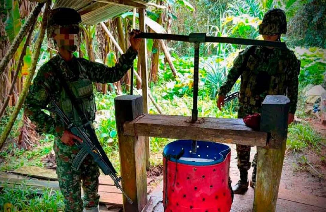Desmantelado laboratorio para el procesamiento de pasta base de cocaína en Carurú, Vaupés